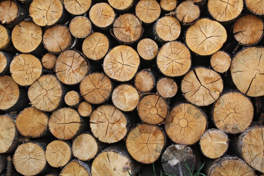 Chopped wood